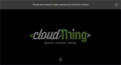Desktop Screenshot of cloudthing.com